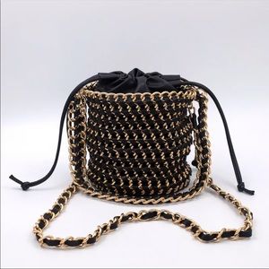 Chain Detail Trendy Bucket Bag